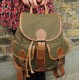 Canvas & Leather Olive and Tan Rucksack